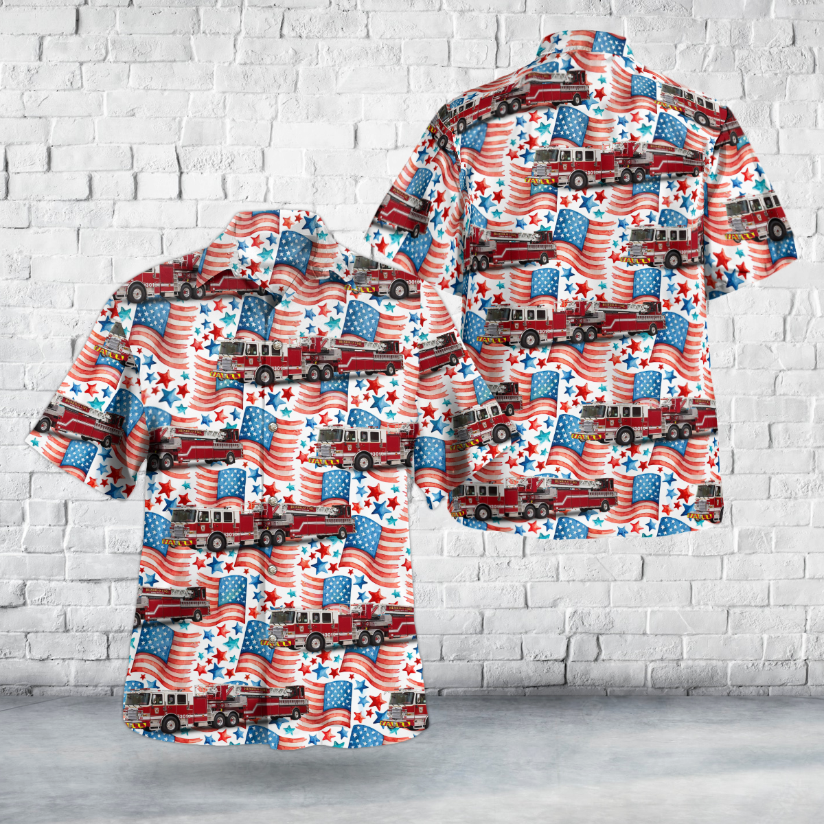 Richmond, Virginia, Henrico County Division of Fire, 4th Of July Hawaiian Shirt