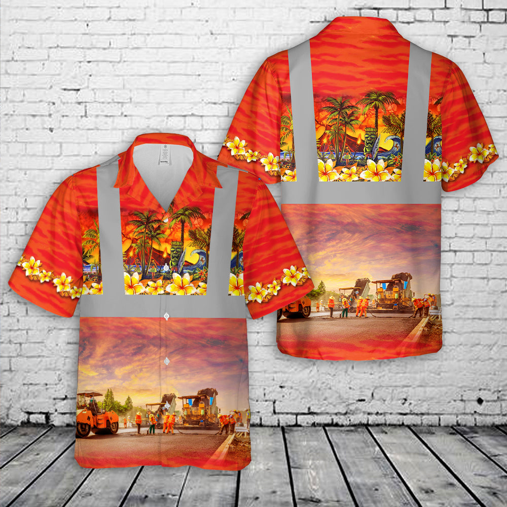 Road Construction Workers Hawaiian Shirt