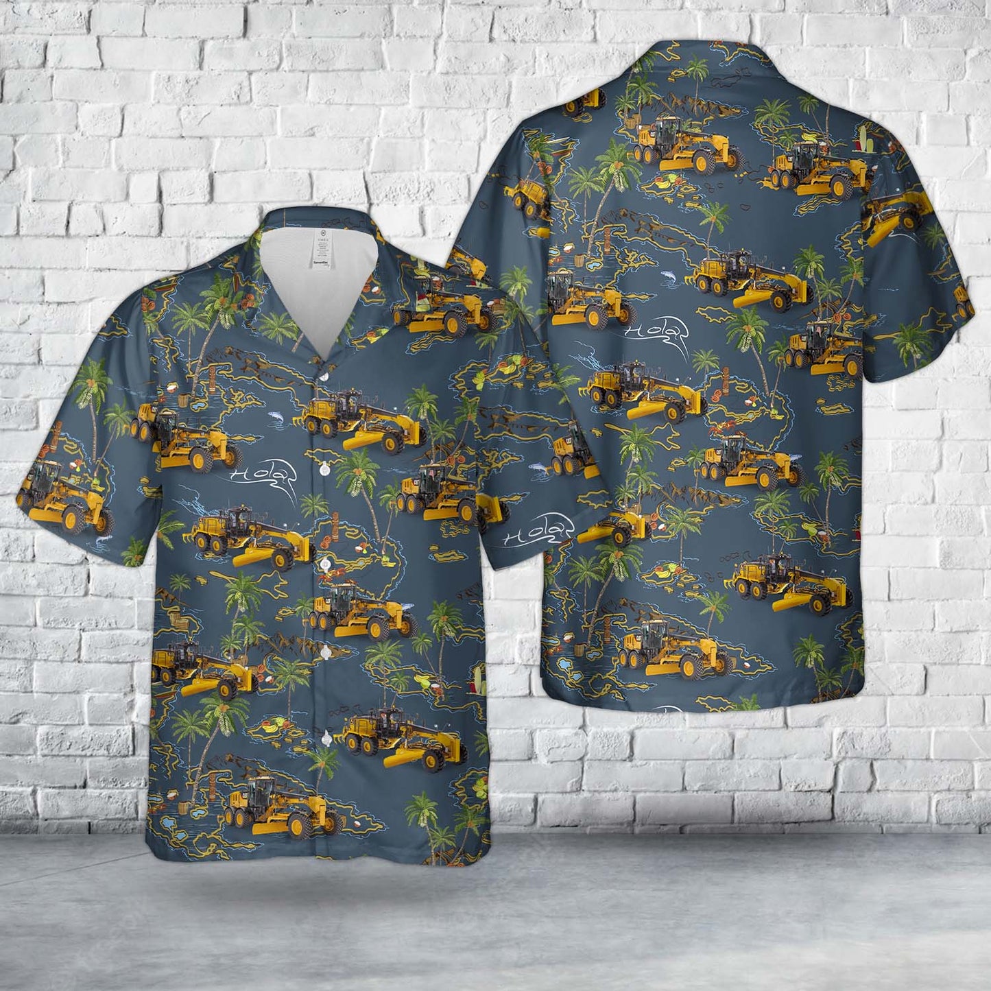 Road Grader Hawaiian Shirt