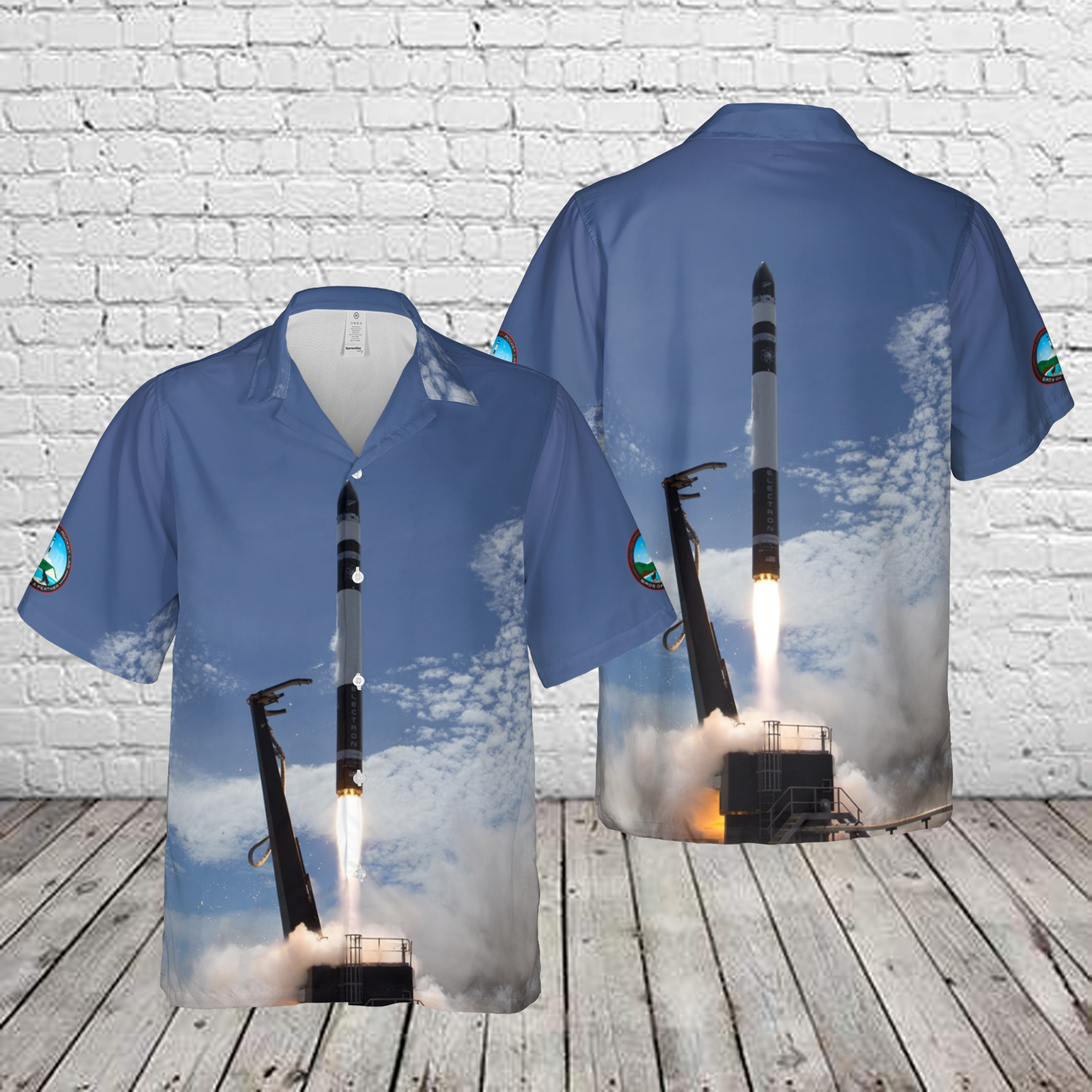 Rocket Lab Electron "Birds of a Feather" Hawaiiian Shirt