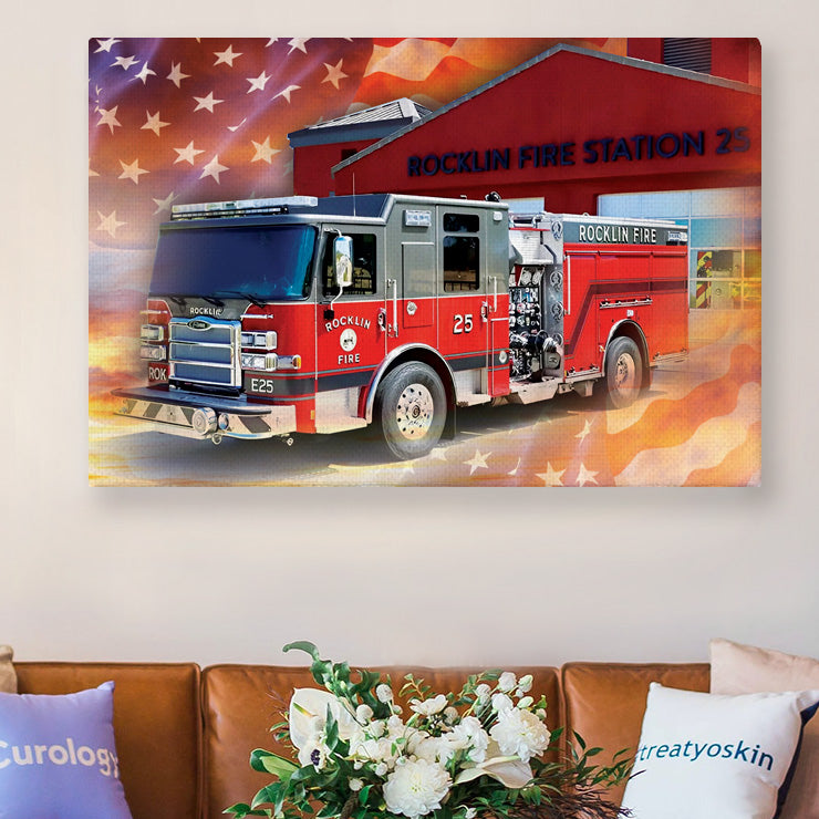 Rocklin Fire Station 25, Rocklin Fire Department 4th Of July Canvas