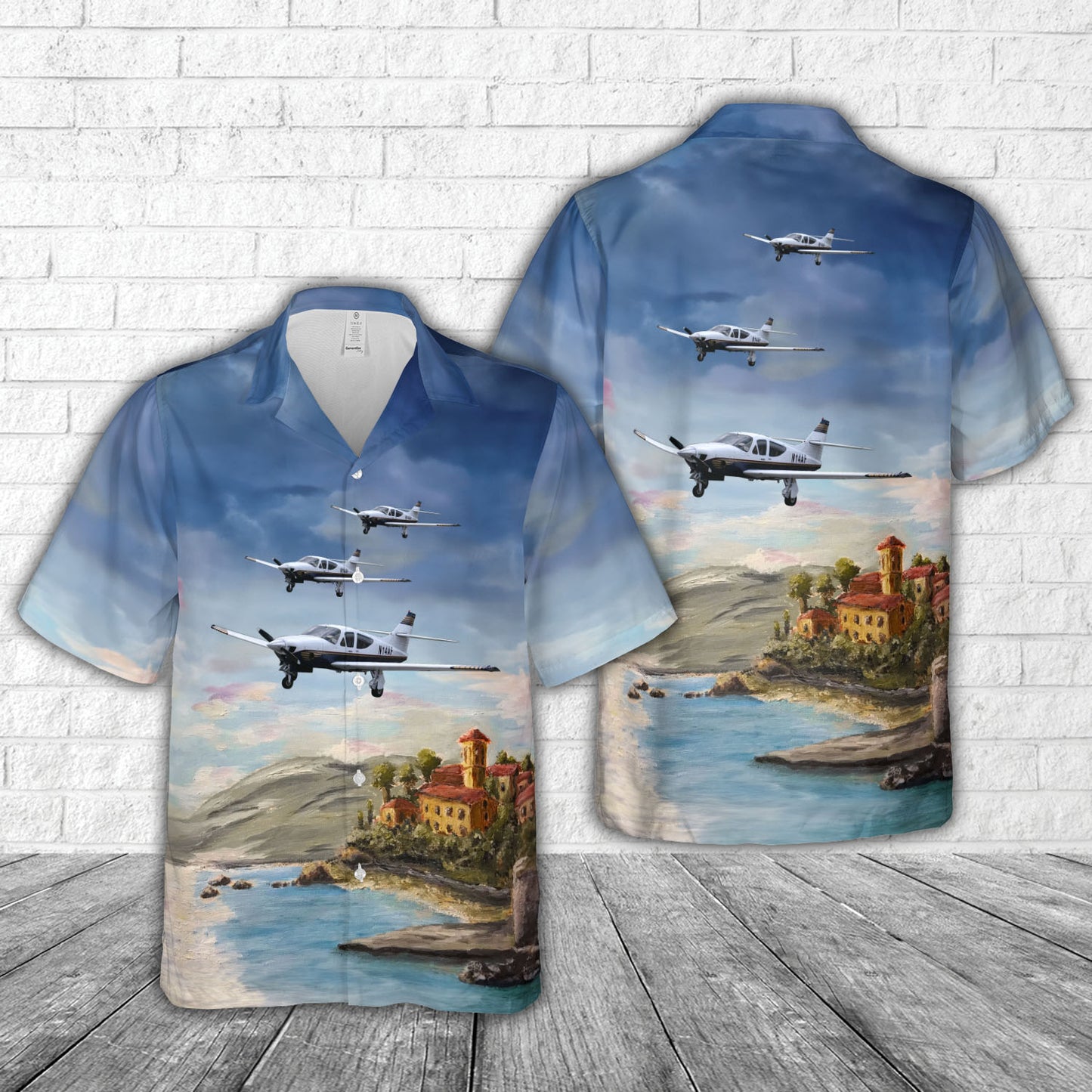 Rockwell Commander 112TCA Airplane Hawaiian Shirt