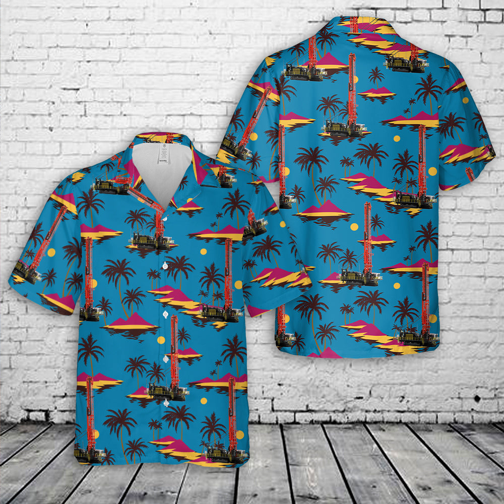 Rotary Blasthole Drill Hawaiian Shirt