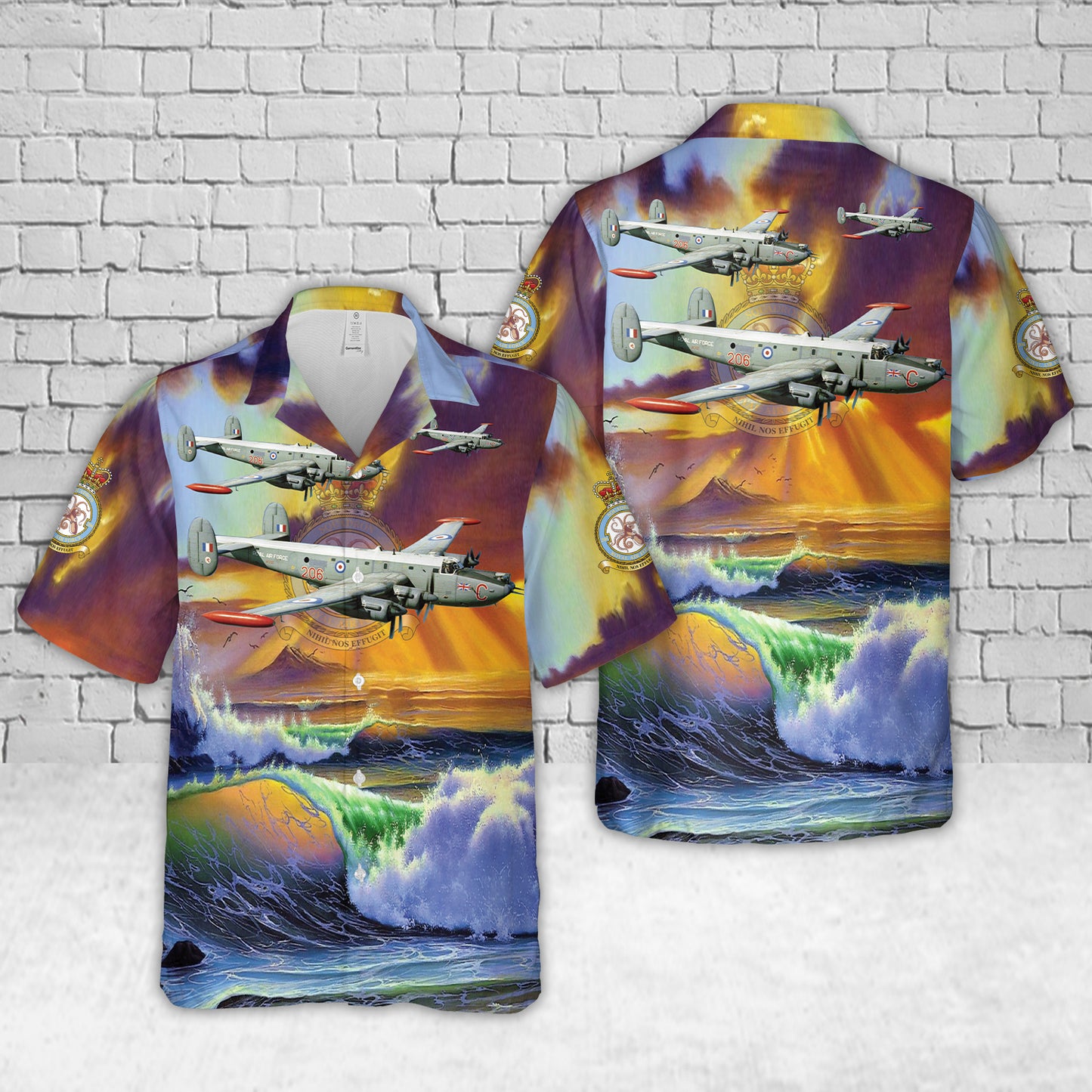 Royal Air Force Avro Shackleton MR.3 XF707 of No 206 Squadron Hawaiian Shirt