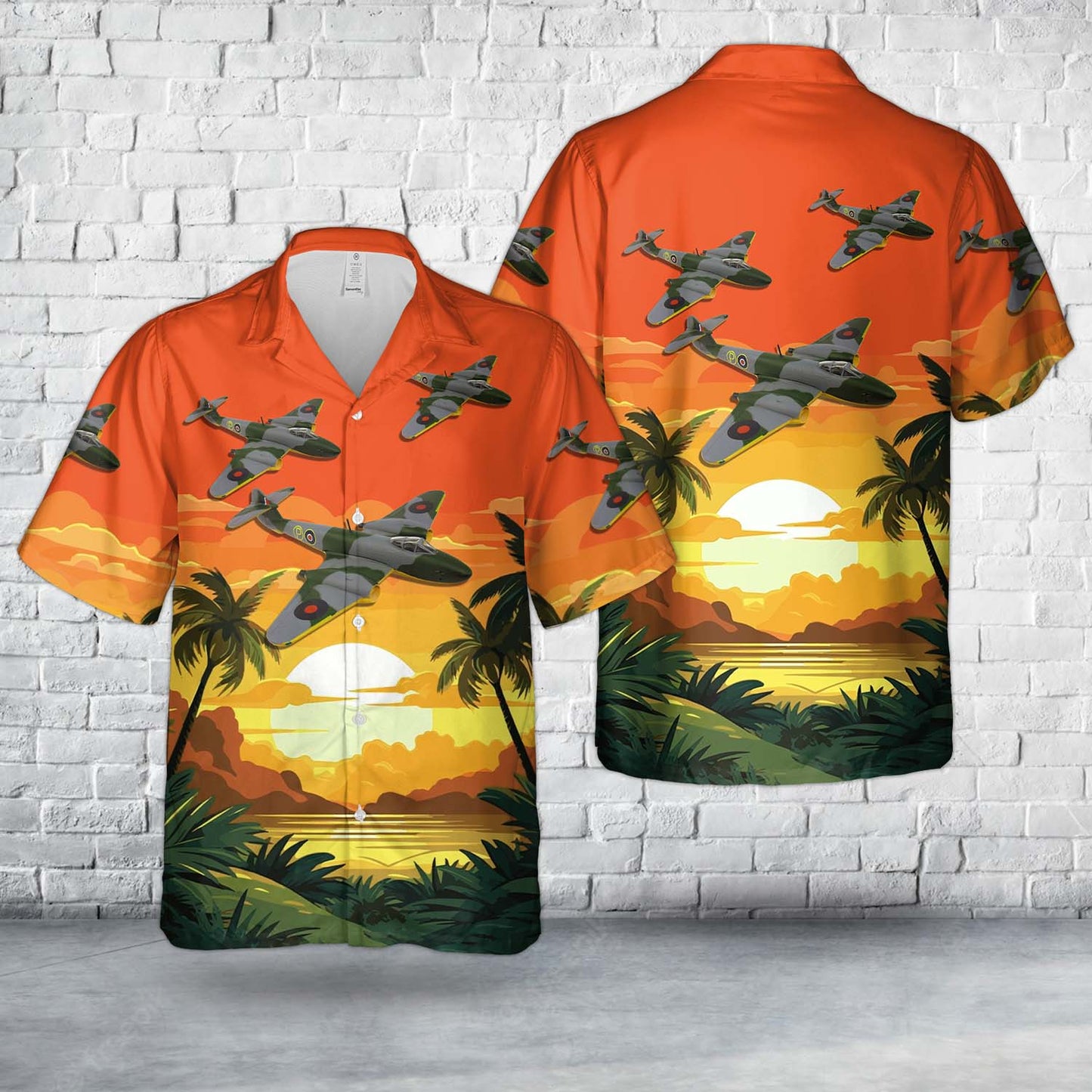 Royal Air Force Gloster Meteor F2 Hawaiian Shirt