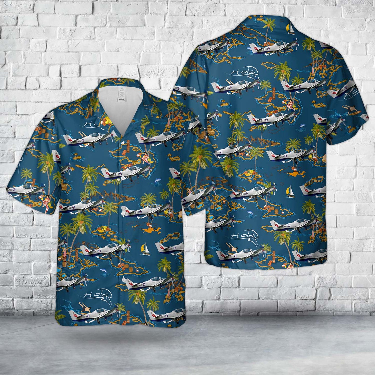 Royal Air Force Grob G-120TP Prefect T1 Hawaiian Shirt