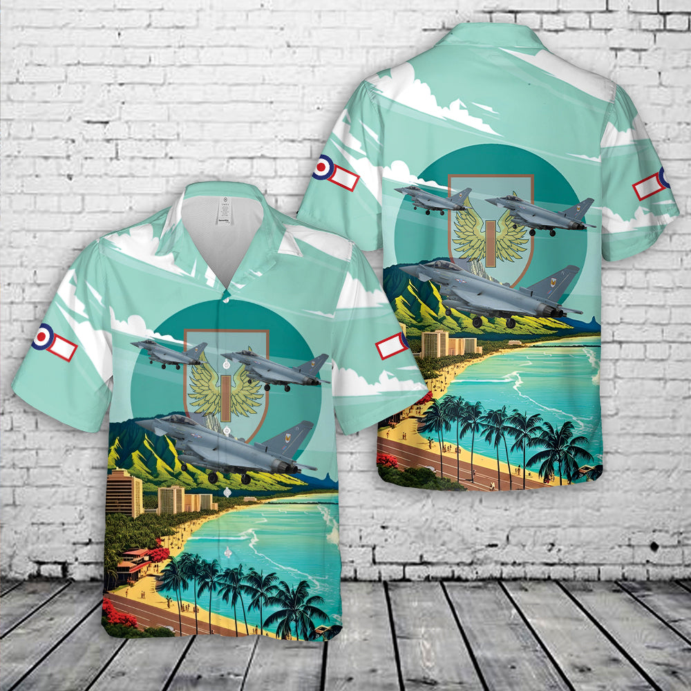 Royal Air Force No. 1 Squadron RAF Eurofighter Typhoon FGR4 Hawaiian Shirt