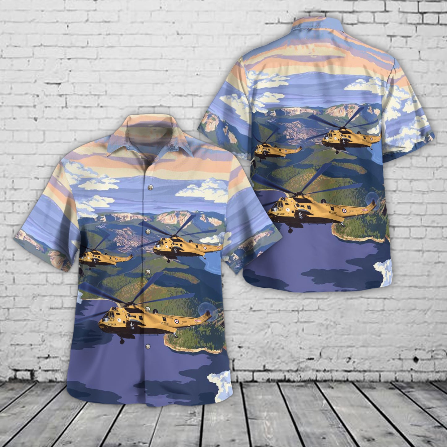 Royal Air Force Westland WS-61 Sea King HAR3 Hawaiian Shirt