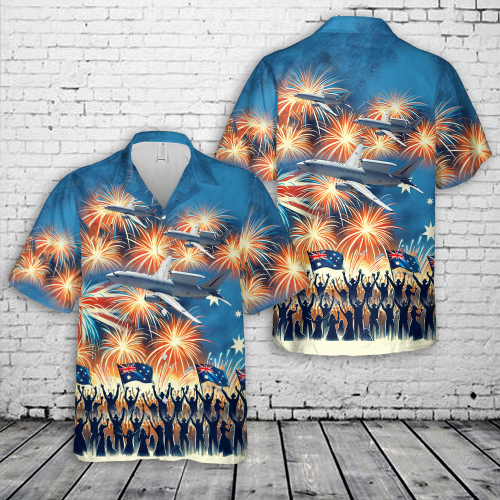 Royal Australian Air Force Boeing 737 AEW&C E-7 Wedgetail, Australia Day Hawaiian Shirt