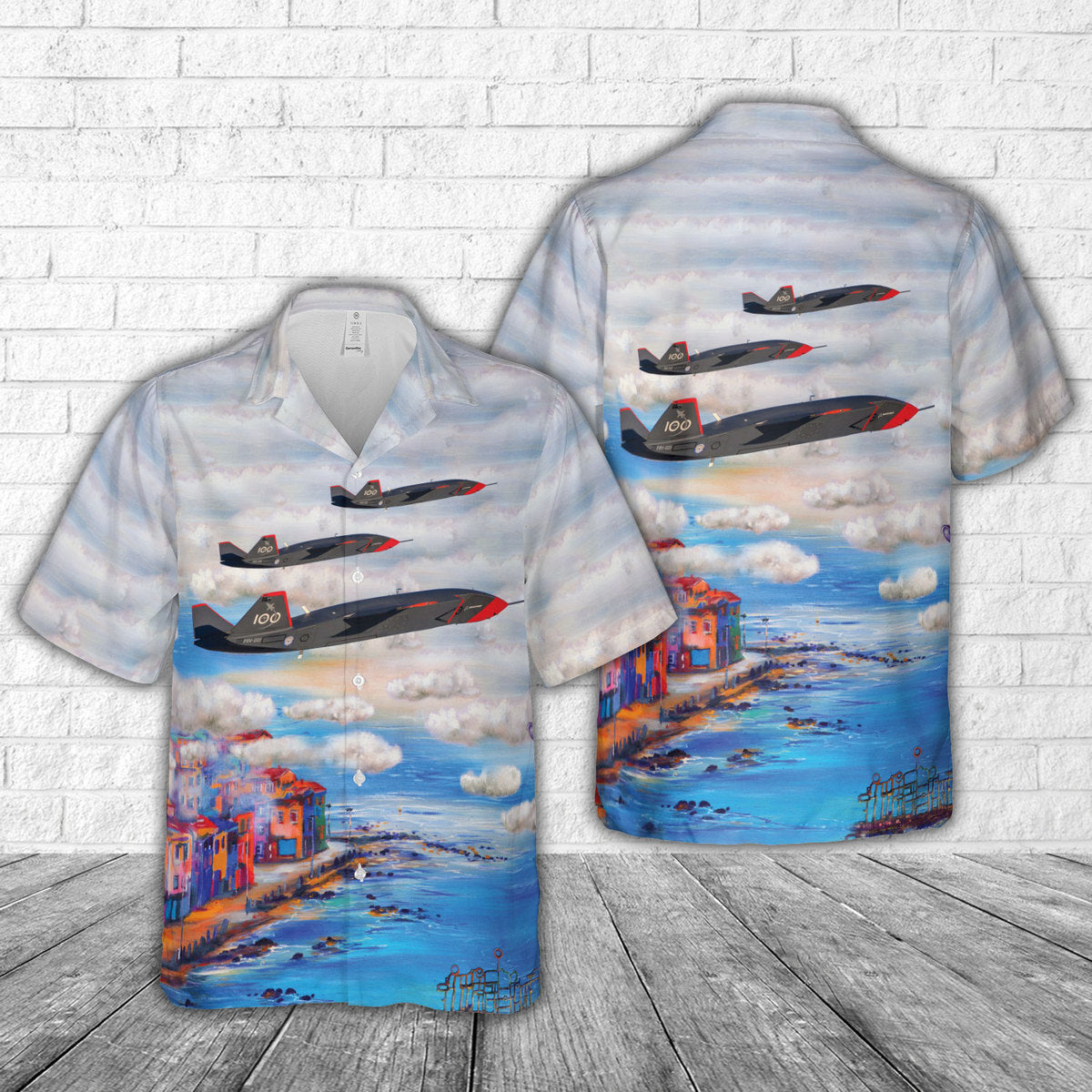 Royal Australian Air Force Boeing MQ-28 Ghost Bat Hawaiian Shirt