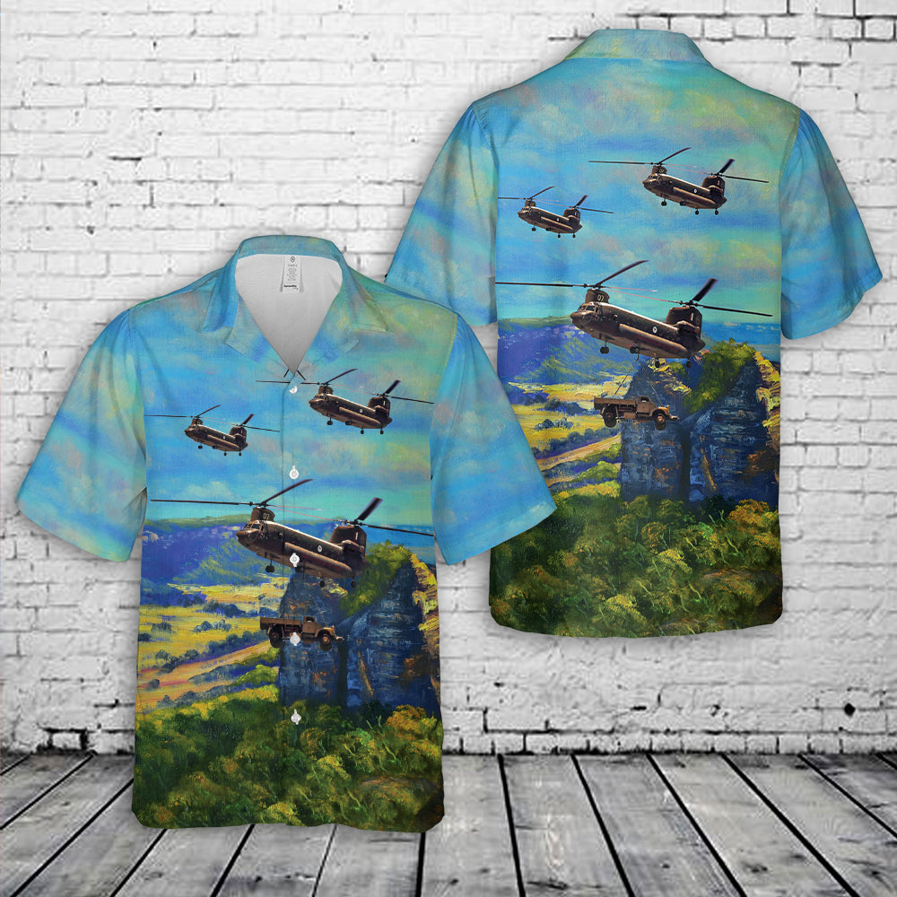 Royal Australian Air Force Boeing Vertol CH-47C Chinook Hawaiian Shirt