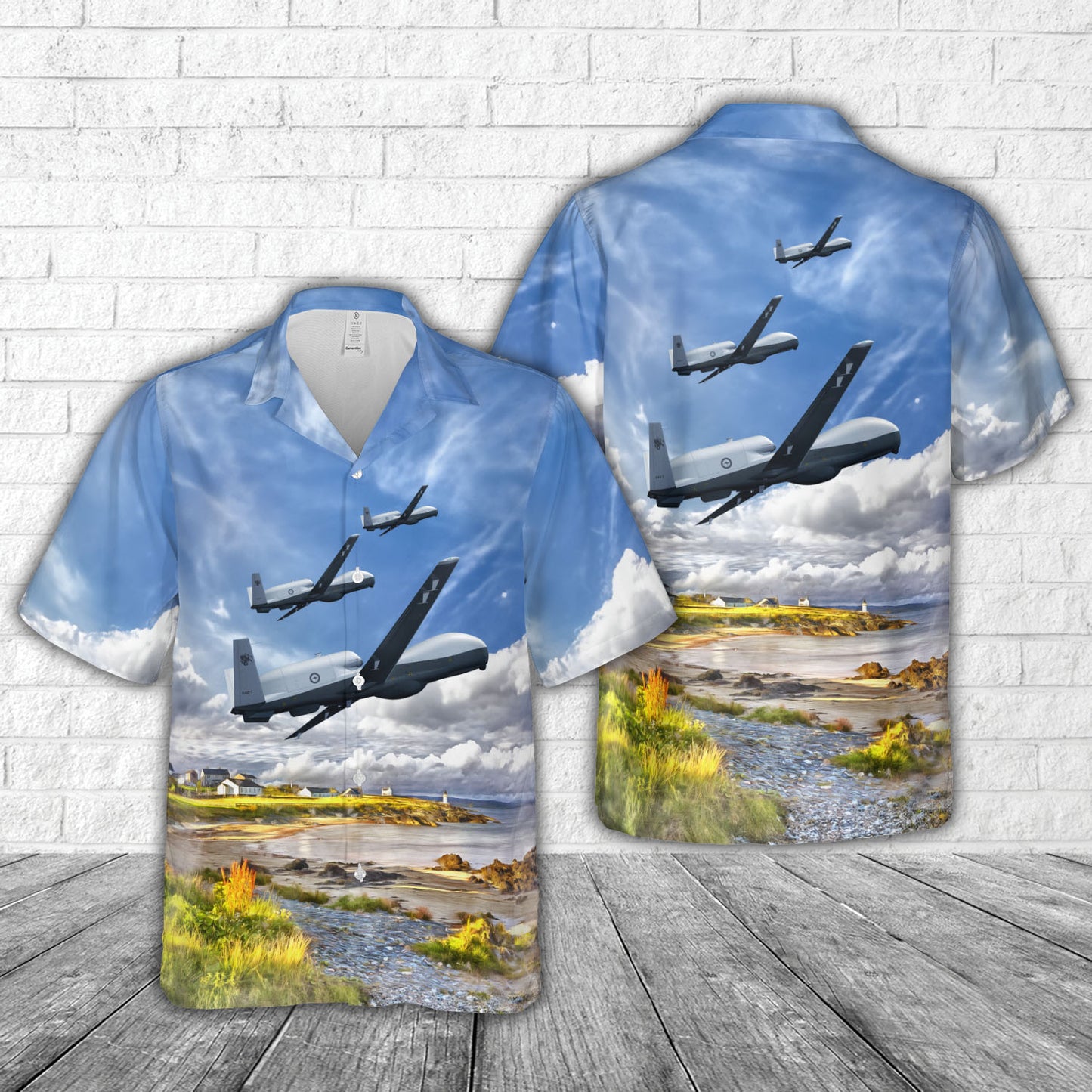 Royal Australian Air Force MQ-4C Triton Hawaiian Shirt