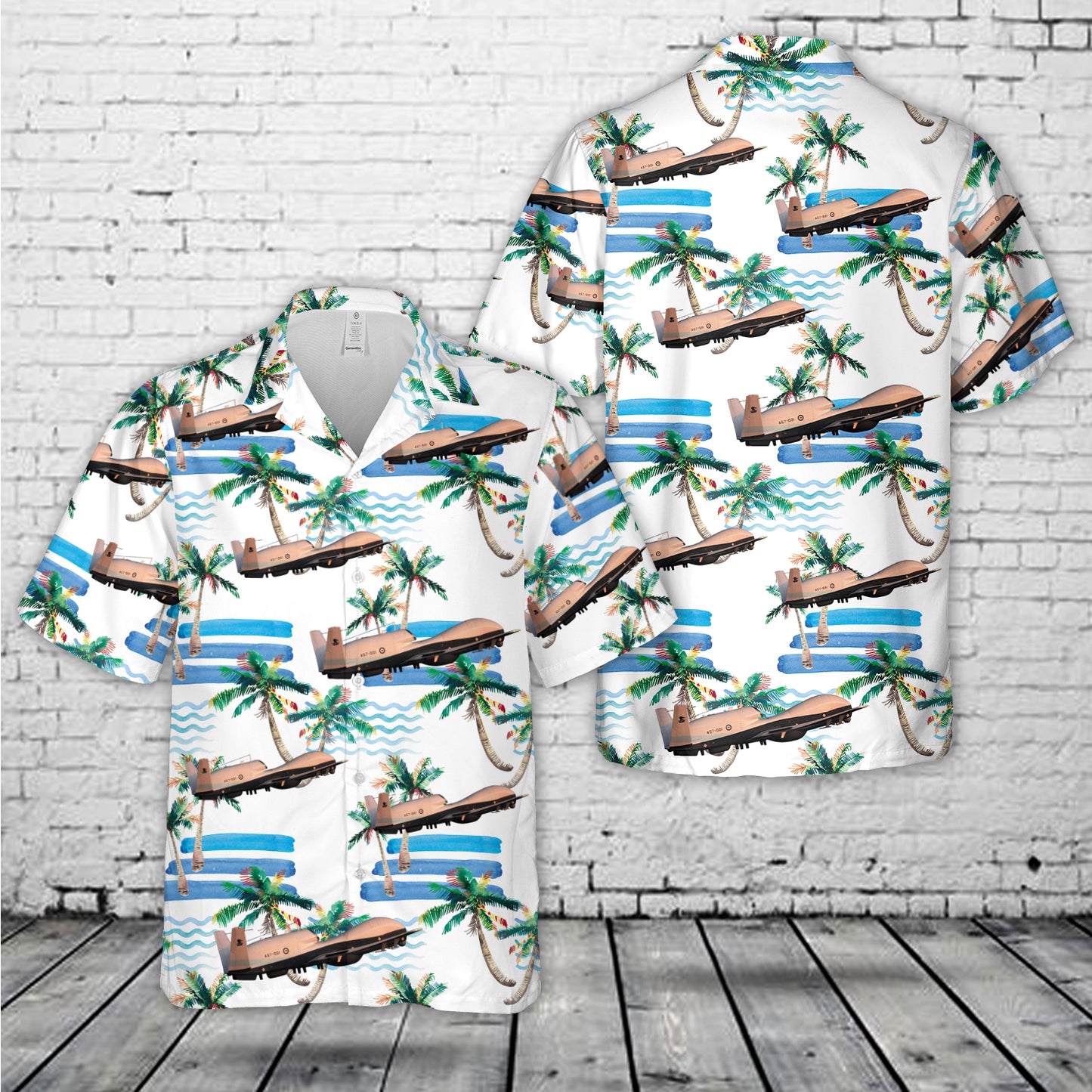Royal Australian Air Force Northrop Grumman MQ-4C Triton Hawaiian Shirt