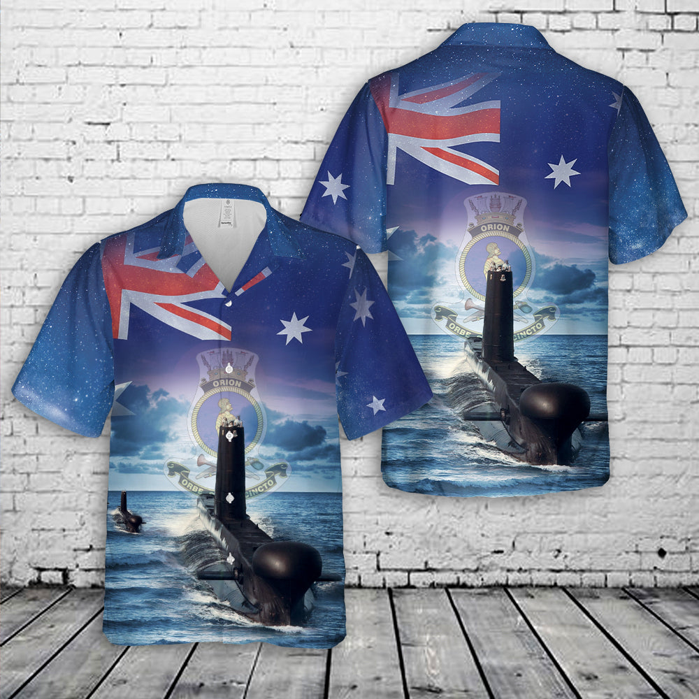 Royal Australian Navy HMAS Orion (S 61) Hawaiian Shirt