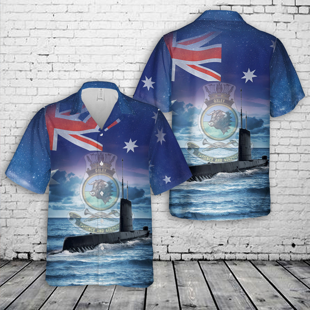 Royal Australian Navy HMAS Oxley (S 57) Hawaiian Shirt