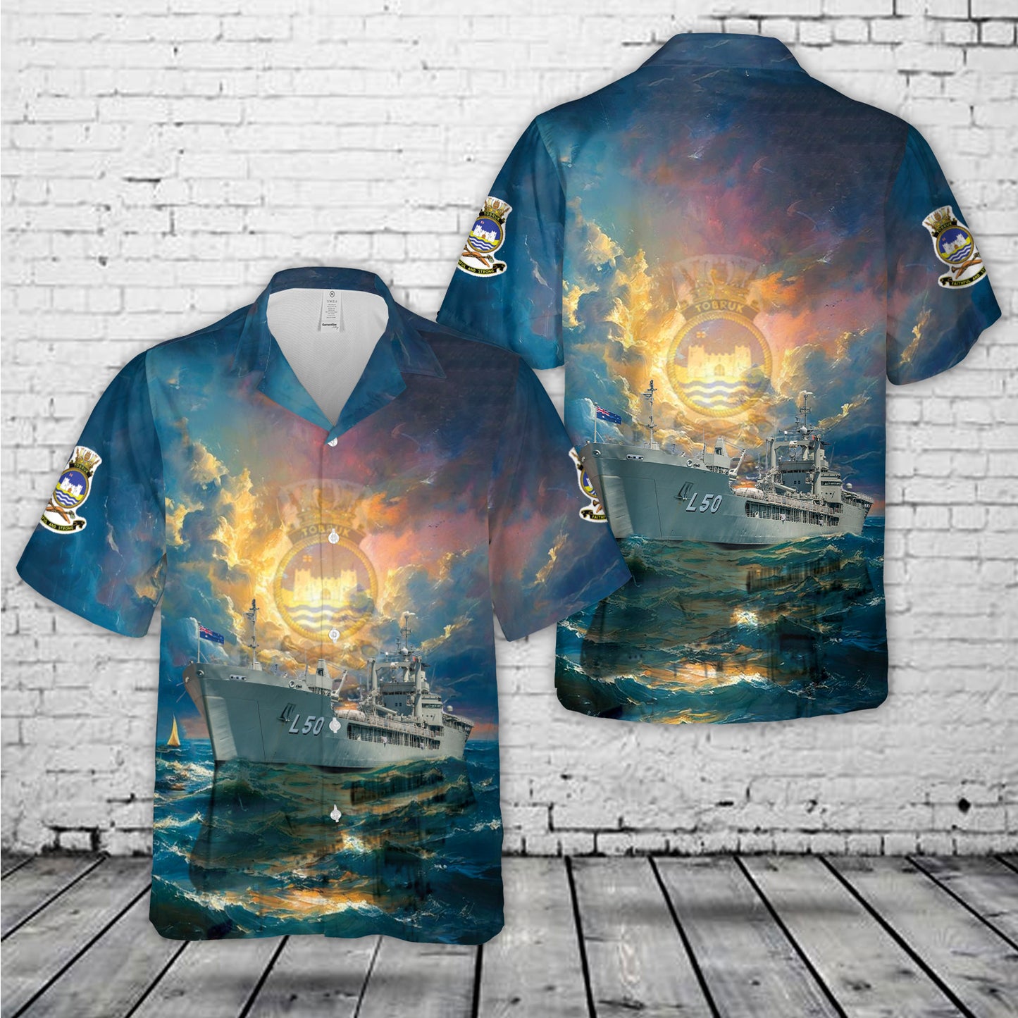 Royal Australian Navy HMAS Tobruk (L 50) Hawaiian Shirt