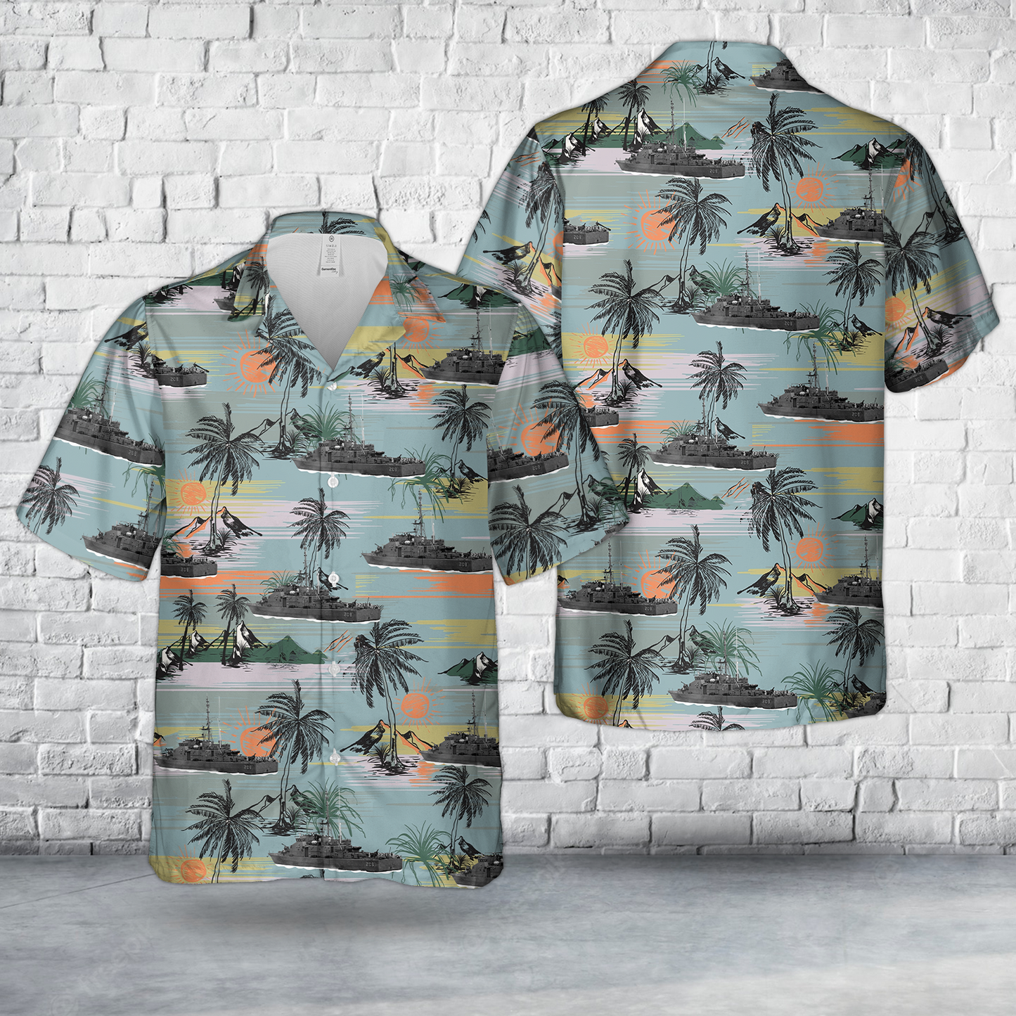 Royal Australian Navy HMAS Whyalla (FCPB 208) Fremantle-class patrol boat Hawaiian Shirt