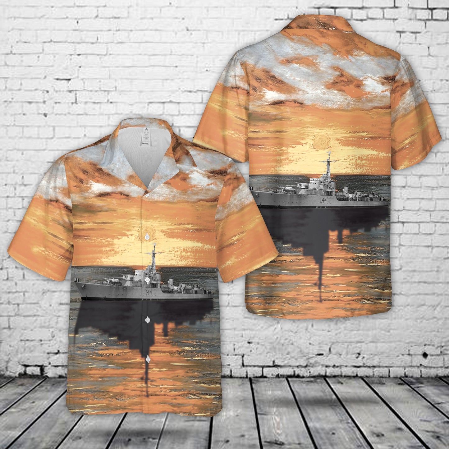 Royal Australian Navy (RAN) HMAS Warramunga (I44/D123) Hawaiian Shirt