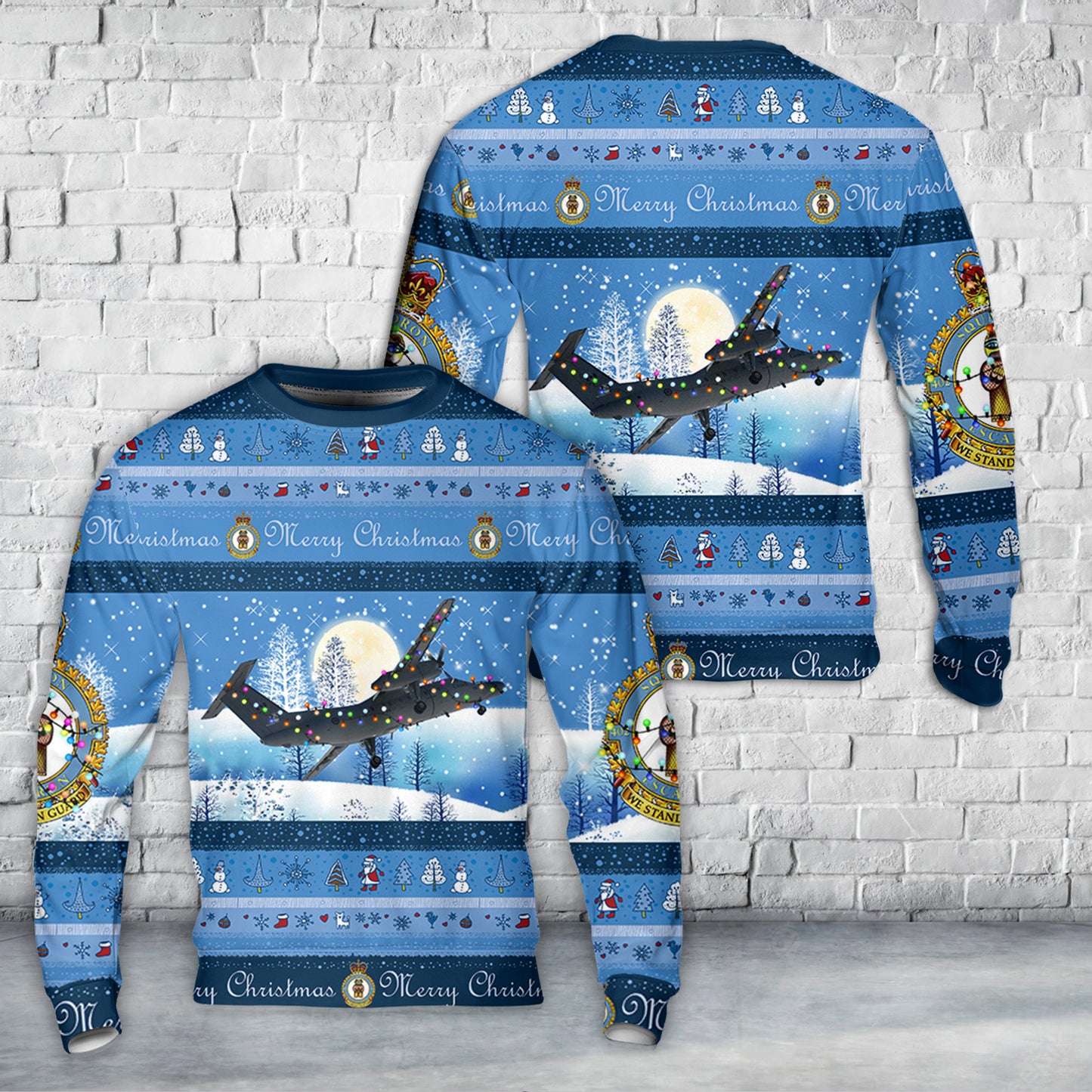 Royal Canadian Air Force 402 'City of Winnipeg' Squadron CT-142 Dash-8 'Gonzo' Christmas Sweater