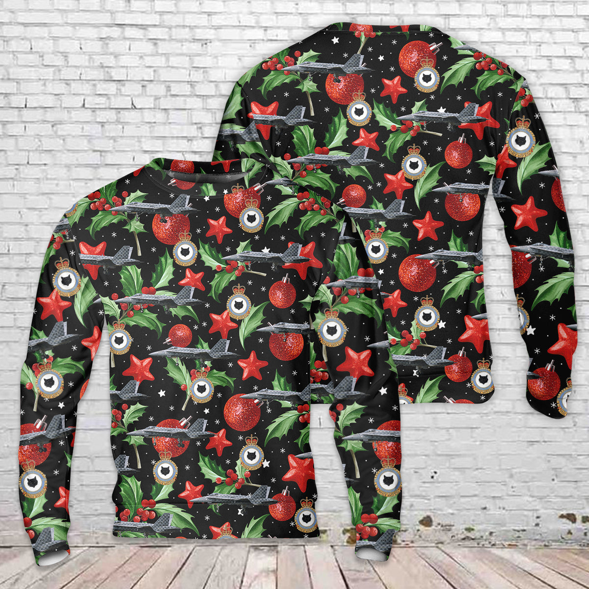 Royal Canadian Air Force 441 Tactical Fighter Squadron McDonnell Douglas CF-18 Hornet Christmas Sweater