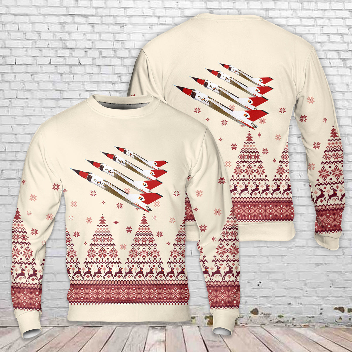 Royal Canadian Air Force Avro Canada CF-105 Arrow Christmas Sweater