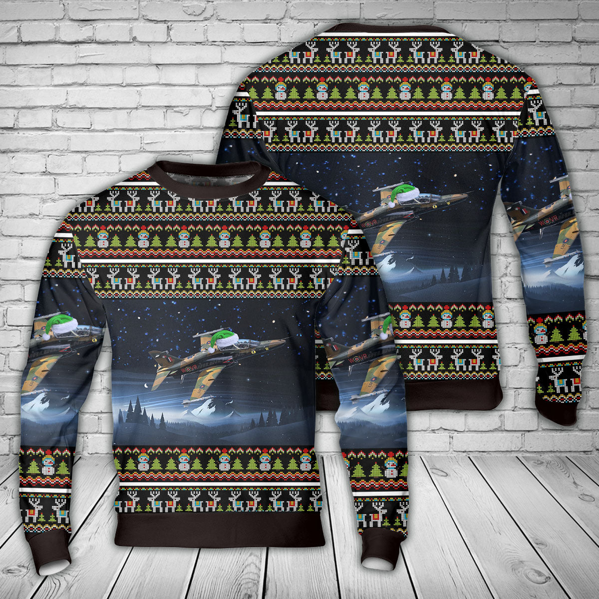 Royal Canadian Air Force BAE Systems CT-155 Hawk Christmas Sweater