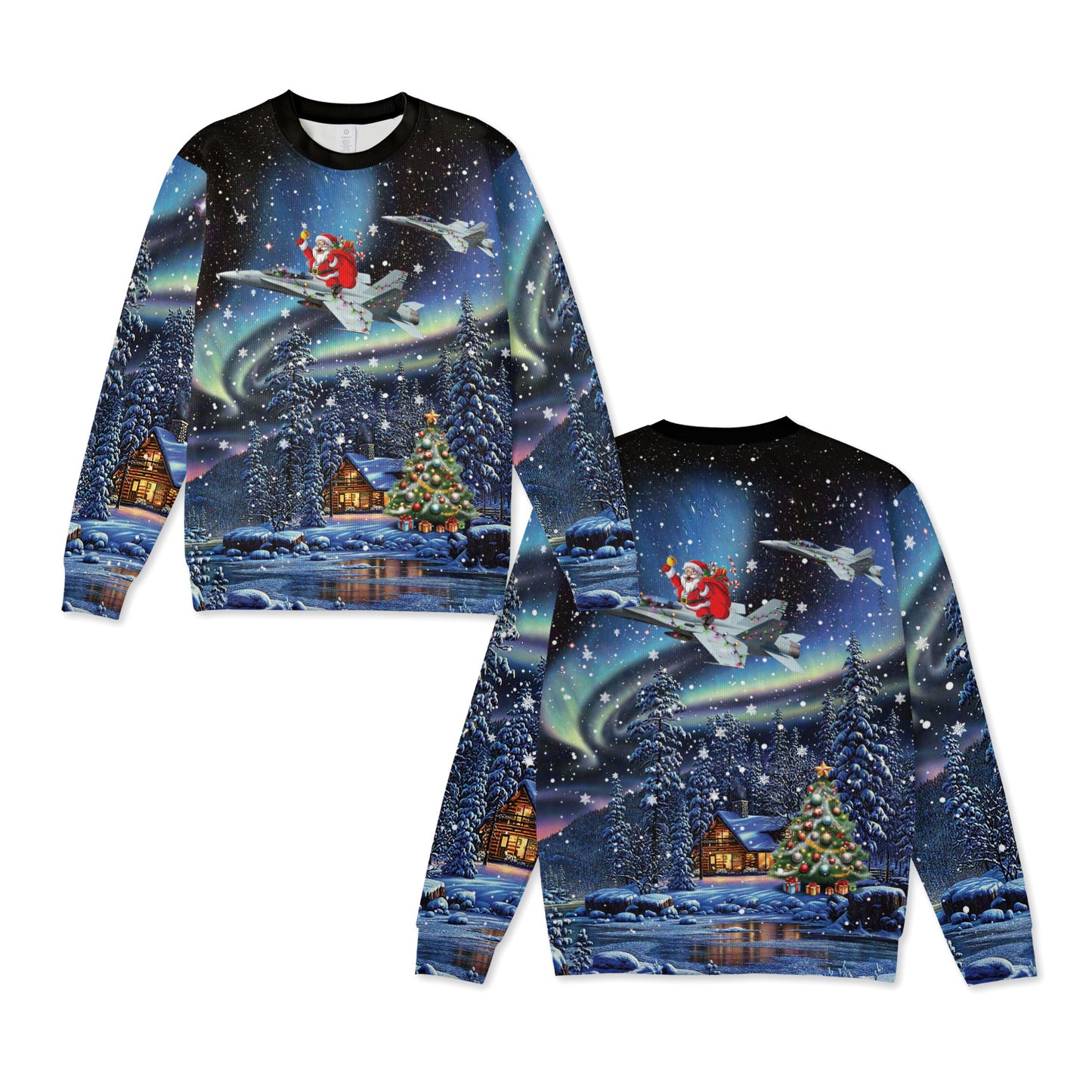 RCAF McDonnell Douglas F/A-18B Hornet Christmas Knitted Sweater