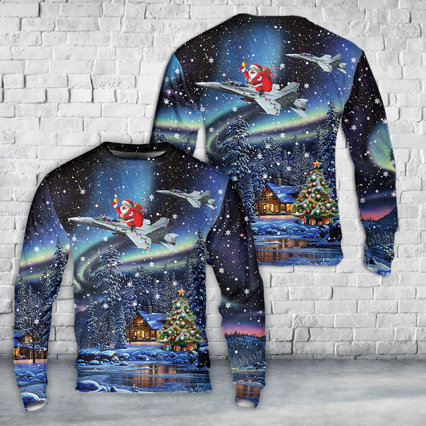 Royal Canadian Air Force McDonnell Douglas F/A-18B Hornet Christmas Sweater