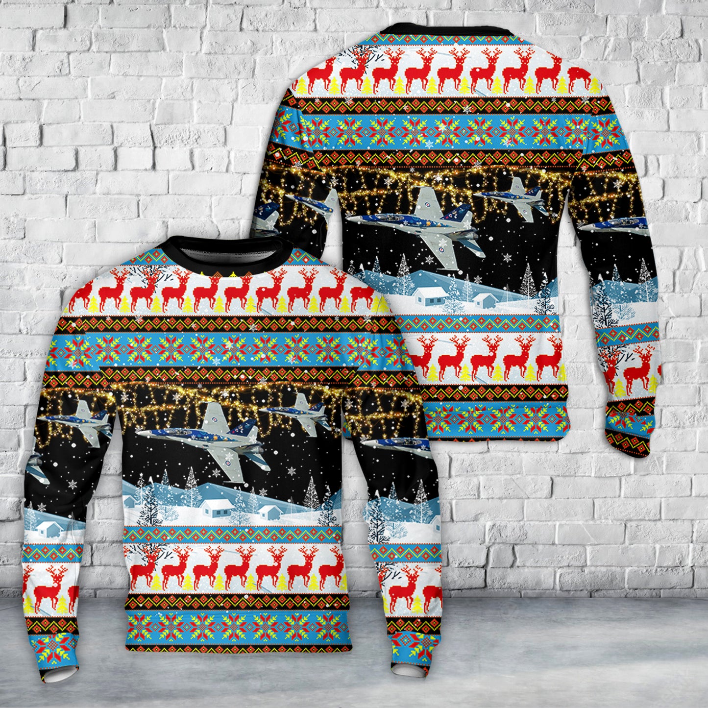Royal Canadian Air Force (RCAF) CF-18A Christmas AOP Sweater