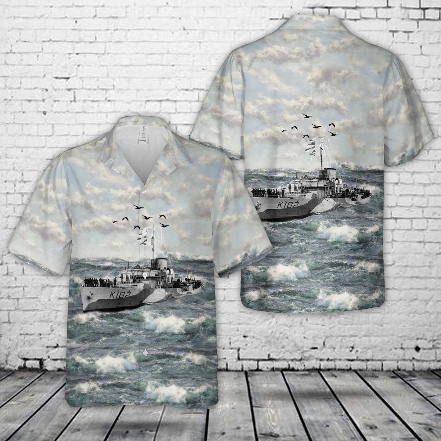 Royal Canadian Navy HMCS Bittersweet K182 Flower-class corvettes In WWII Hawaiian Shirt