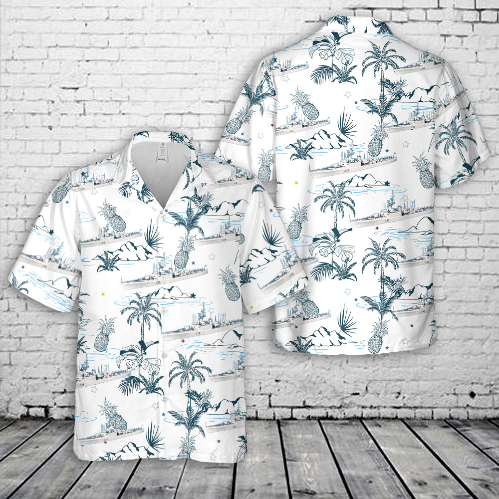 Royal Canadian Navy HMCS Gatineau (DDE 236) Restigouche-class destroyer Hawaiian Shirt
