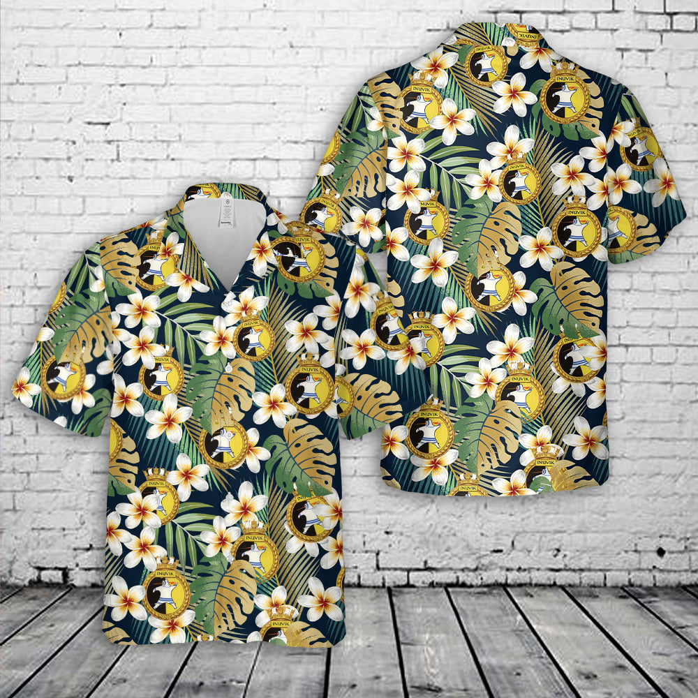 Royal Canadian Navy HMCS Inuvik (NRS) Hawaiian Shirt