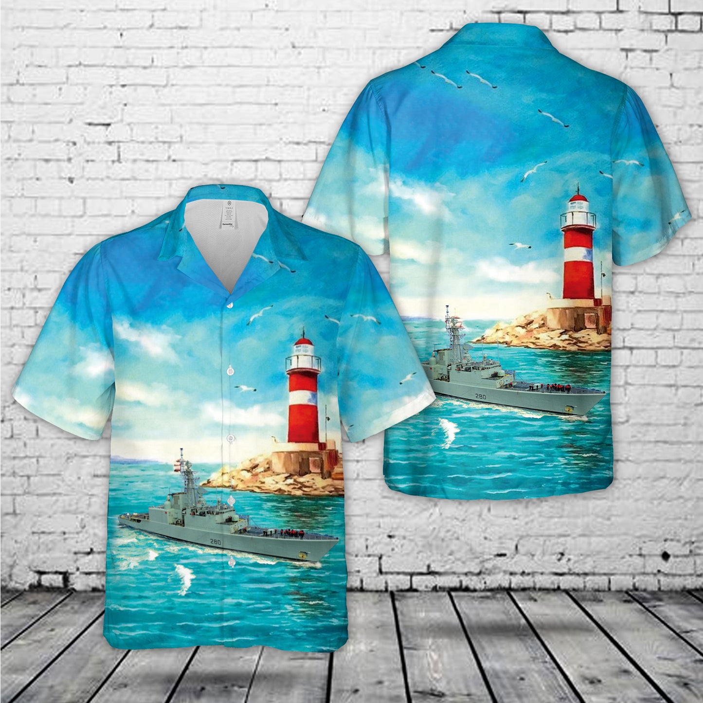 Royal Canadian Navy HMCS Iroquois (DDG 280) Iroquois-class destroyers Hawaiian Shirt