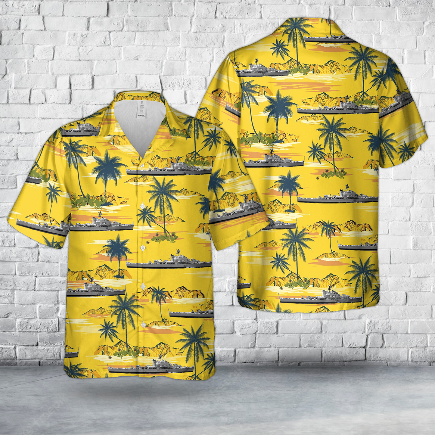 Royal Canadian Navy HMCS Lanark FFE 321 Prestonian-class frigate Hawaiian Shirt