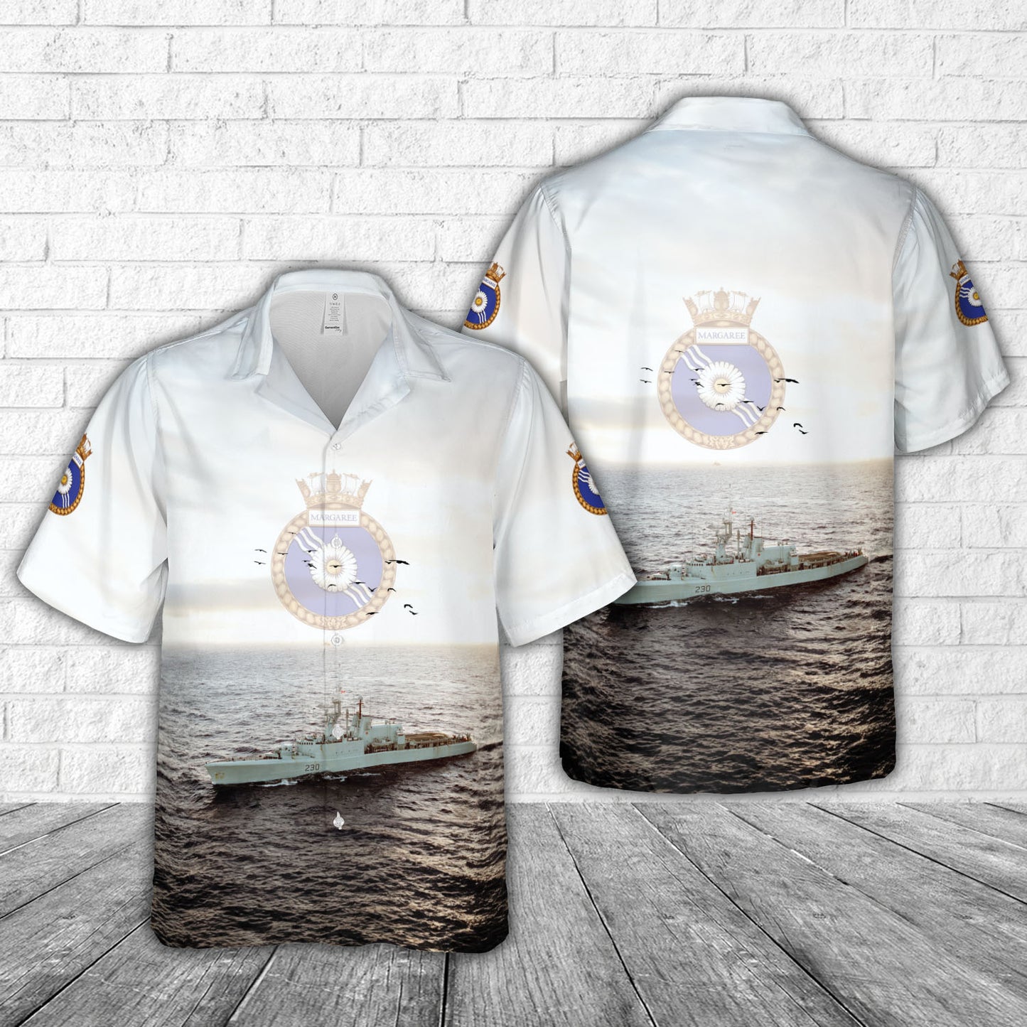 Royal Canadian Navy HMCS Margaree (DDH 230) St. Laurent-class destroyer Hawaiian Shirt