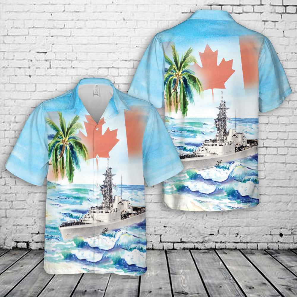 Royal Canadian Navy HMCS Nipigon (DDH 266) Hawaiian Shirt