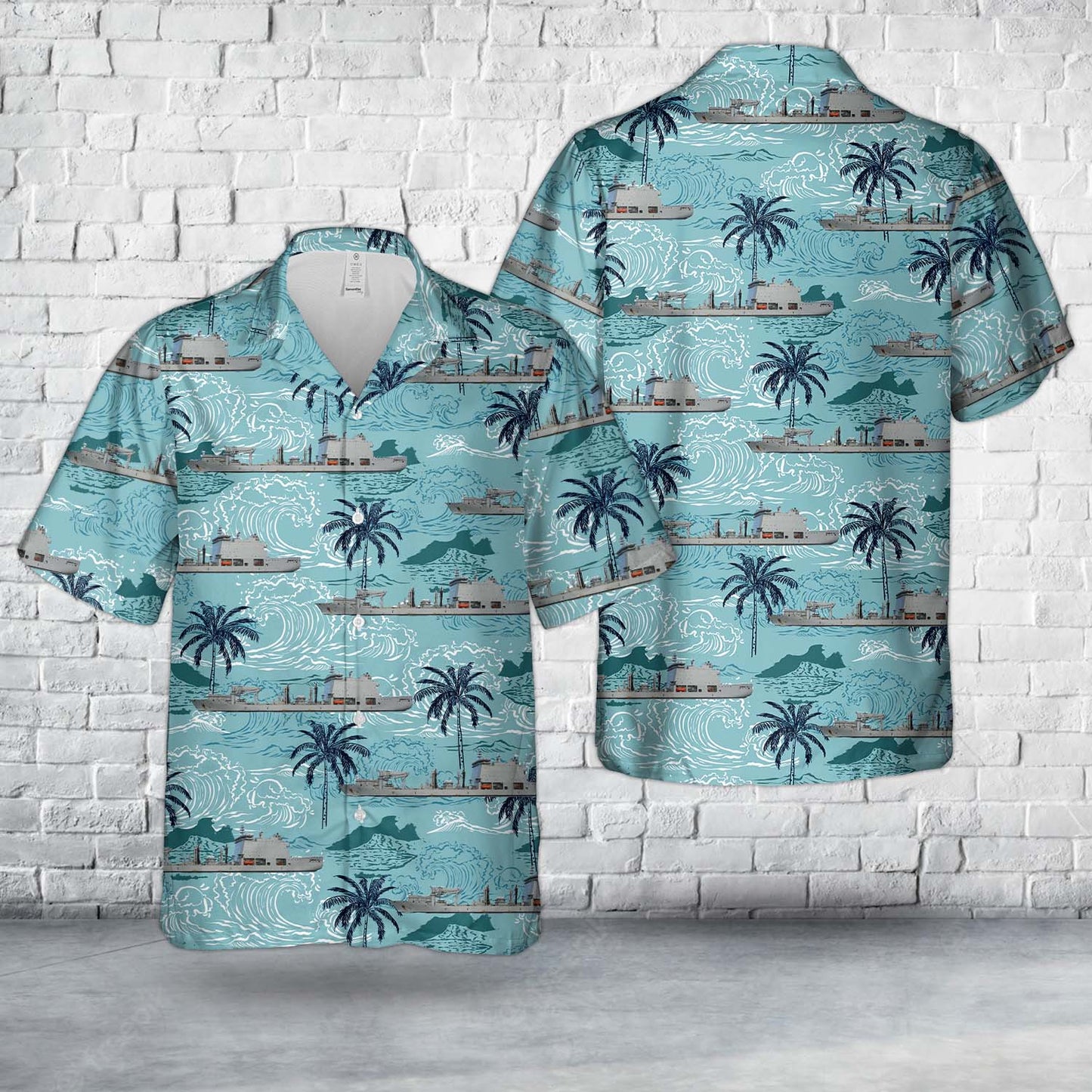 Royal Canadian Navy MV Asterix Hawaiian Shirt