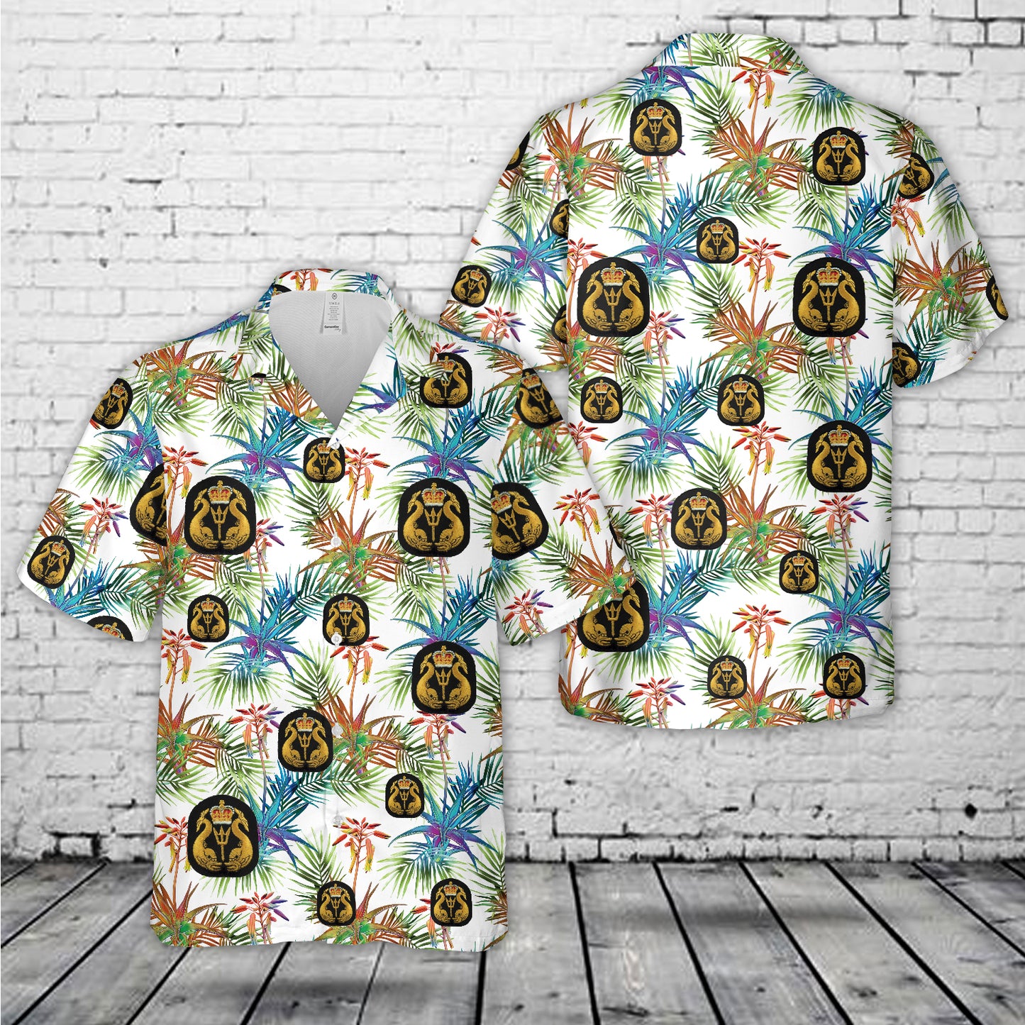 Royal Canadian Ship's and Shallow Water Diver Badge Hawaiian Shirt