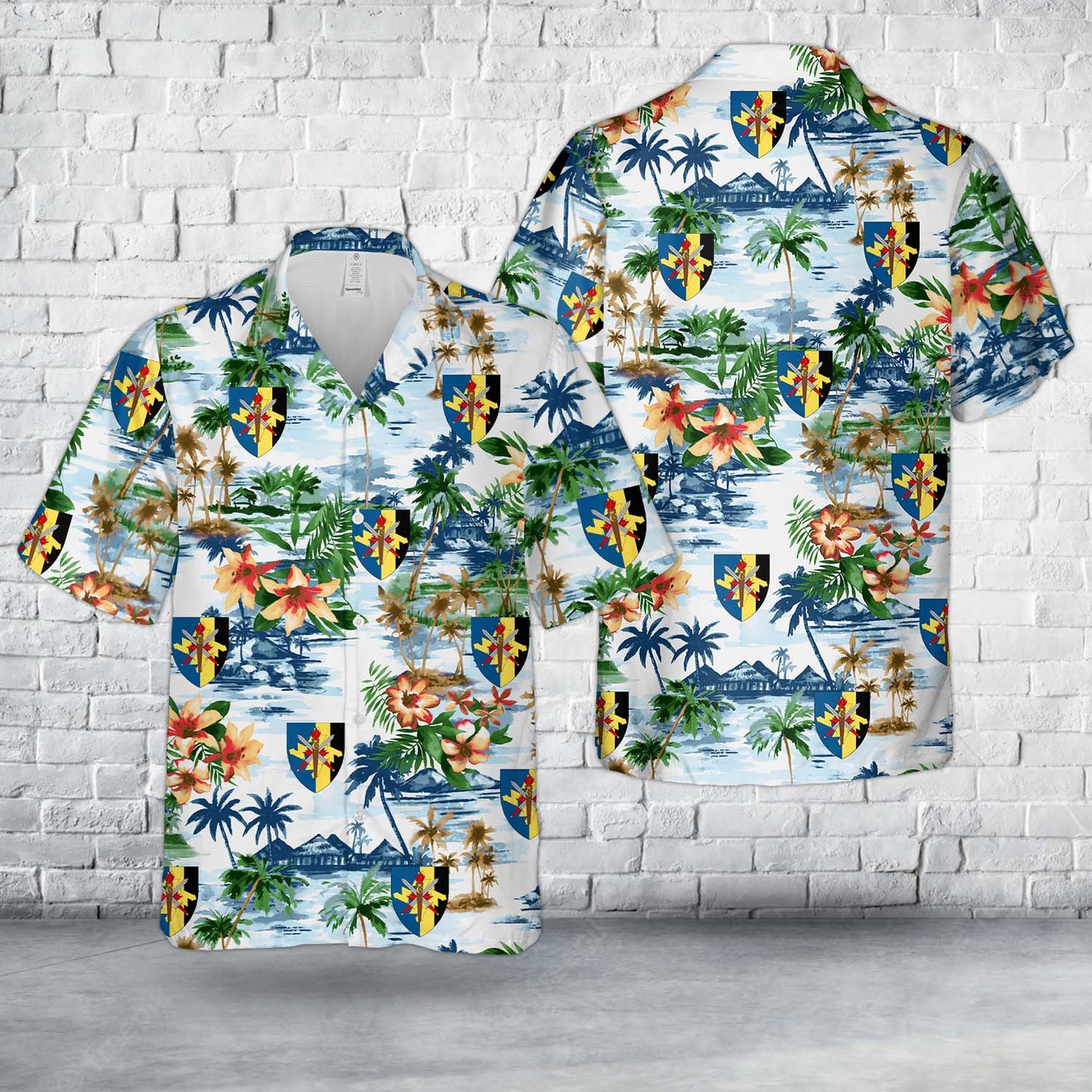 Royal Danish Army Command Support Regiment (Føringsstøtteregimentet ) Hawaiian Shirt