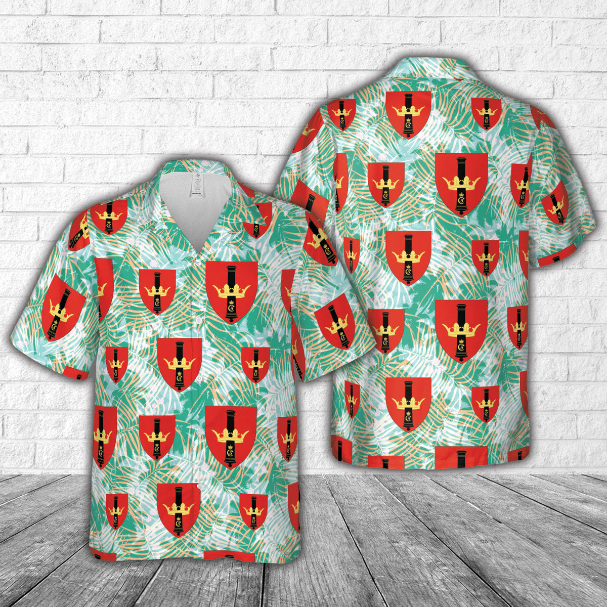 Royal Danish Army Danish Artillery Regiment (Danske Artilleriregiment) Hawaiian Shirt