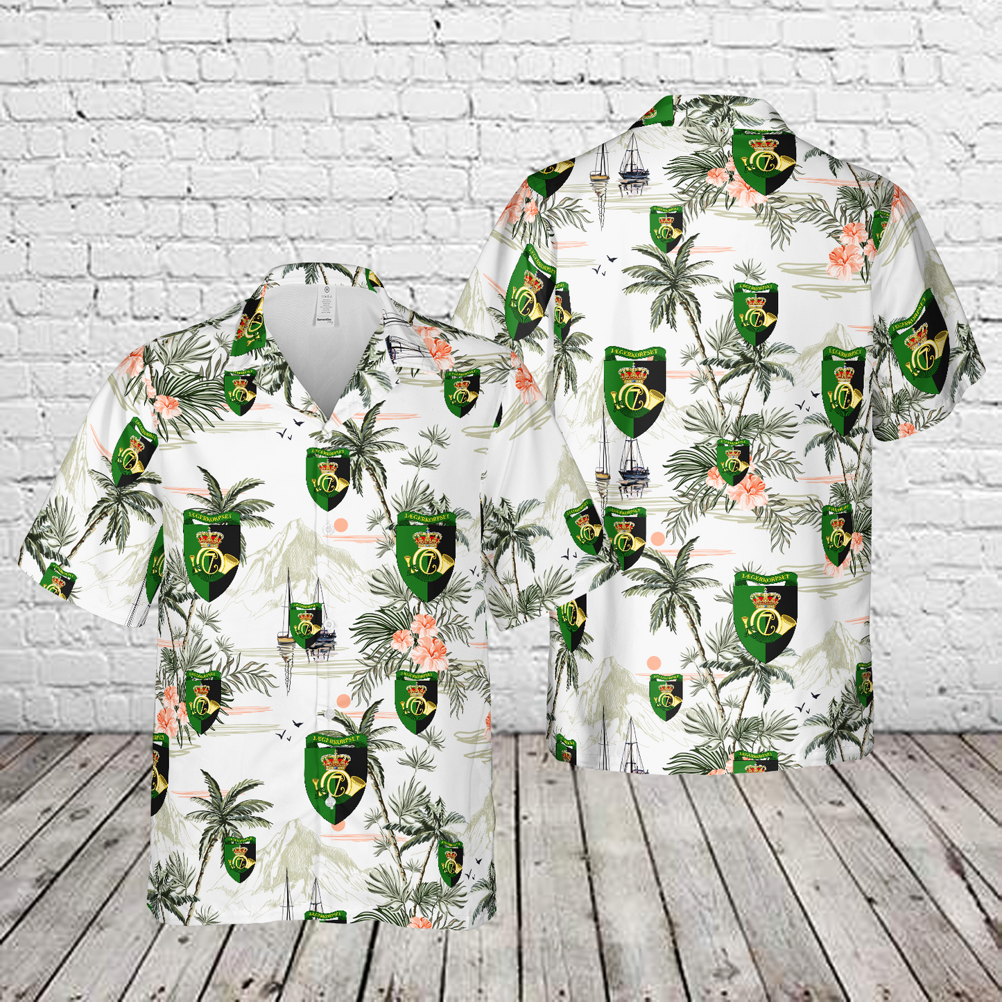 Royal Danish Army Jaeger Corps Special Forces Hawaiian Shirt