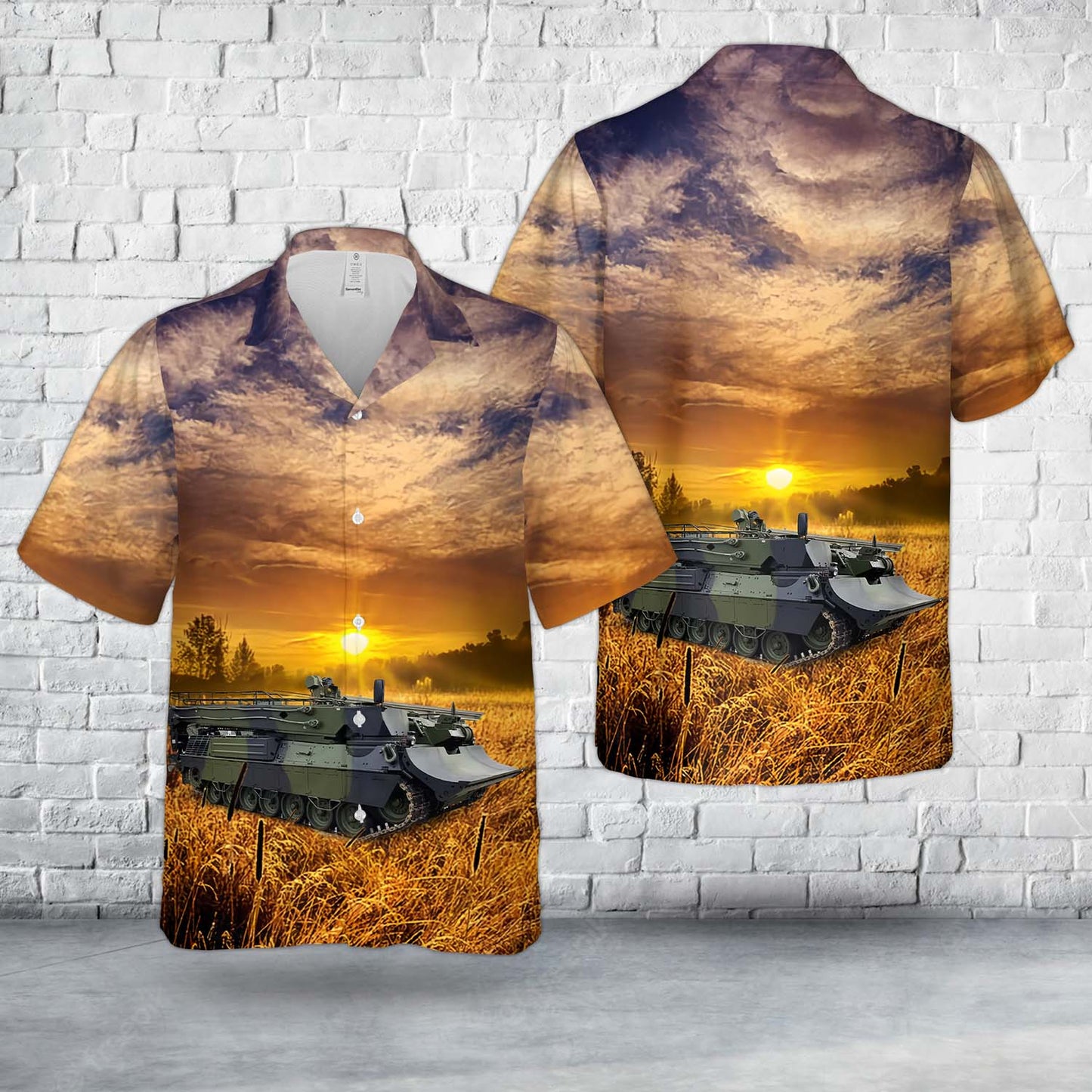 Royal Danish Army Wisent 1 Hawaiian Shirt