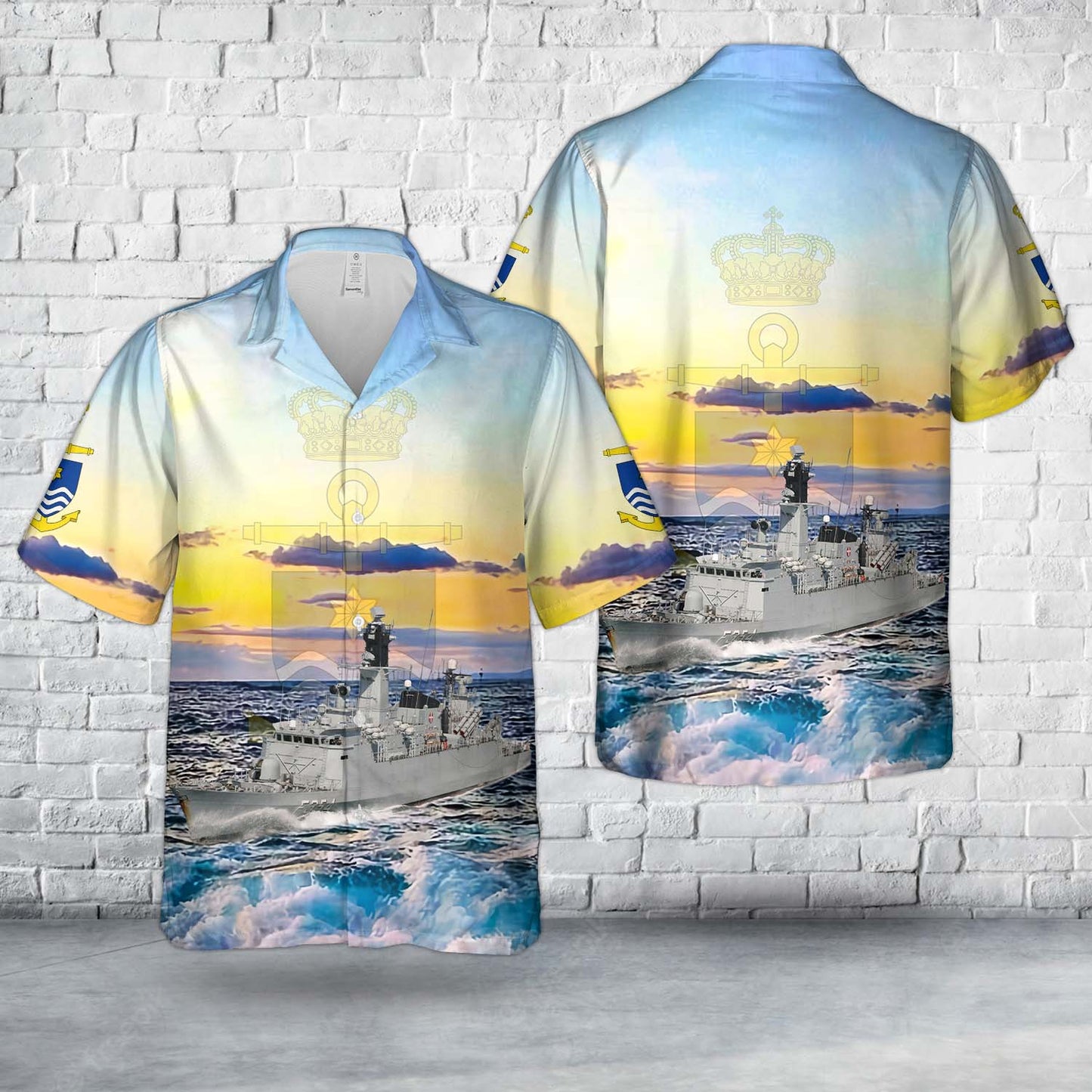 Royal Danish Navy HDMS Niels Juel (F354) Hawaiian Shirt