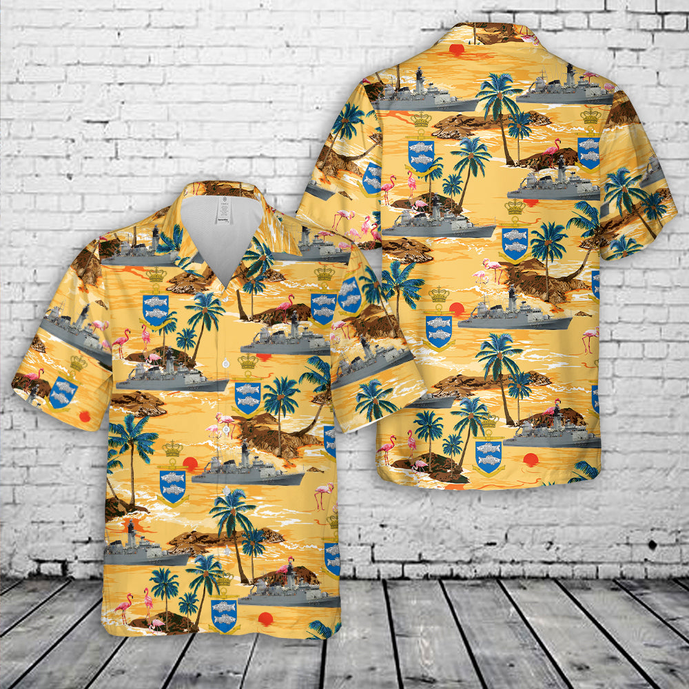 Royal Danish Navy HDMS Olfert Fischer (F355) Hawaiian Shirt