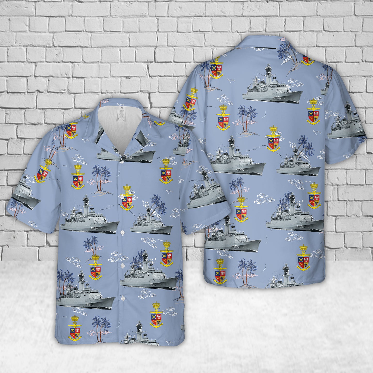 Royal Danish Navy HDMS Peter Tordenskiold (F356) Hawaiian Shirt