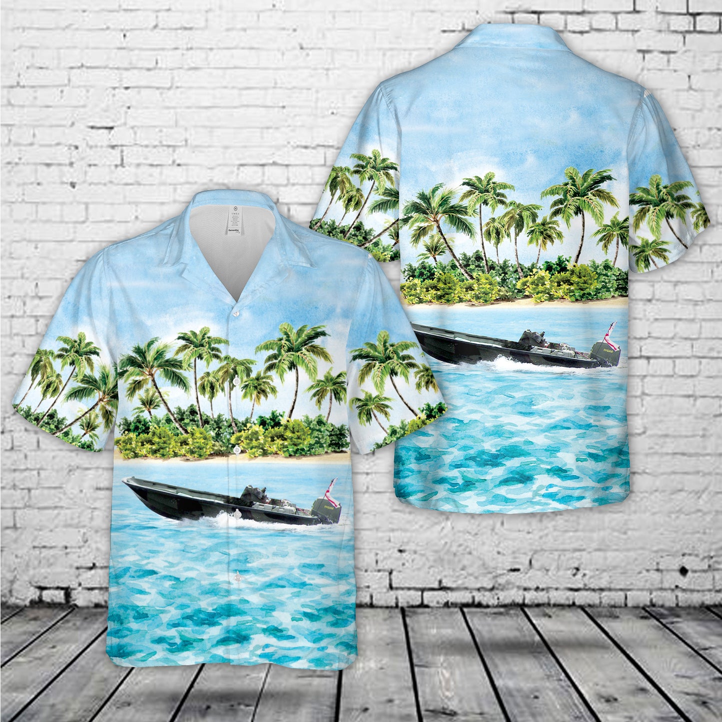 Royal Marines' Rigid Raider (RRC) Hawaiian Shirt