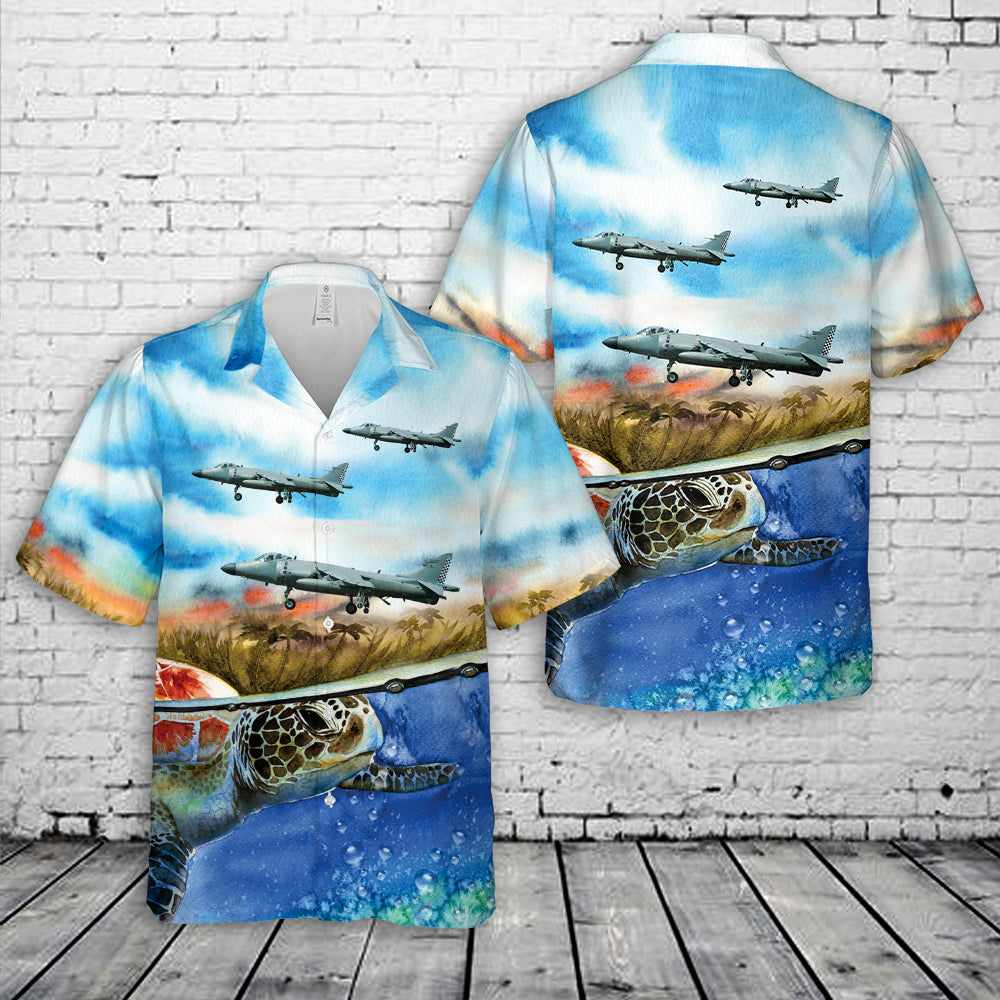 Royal Navy BAe Sea Harrier FA.2 of 801 Naval Air Squadron Hawaiian Shirt