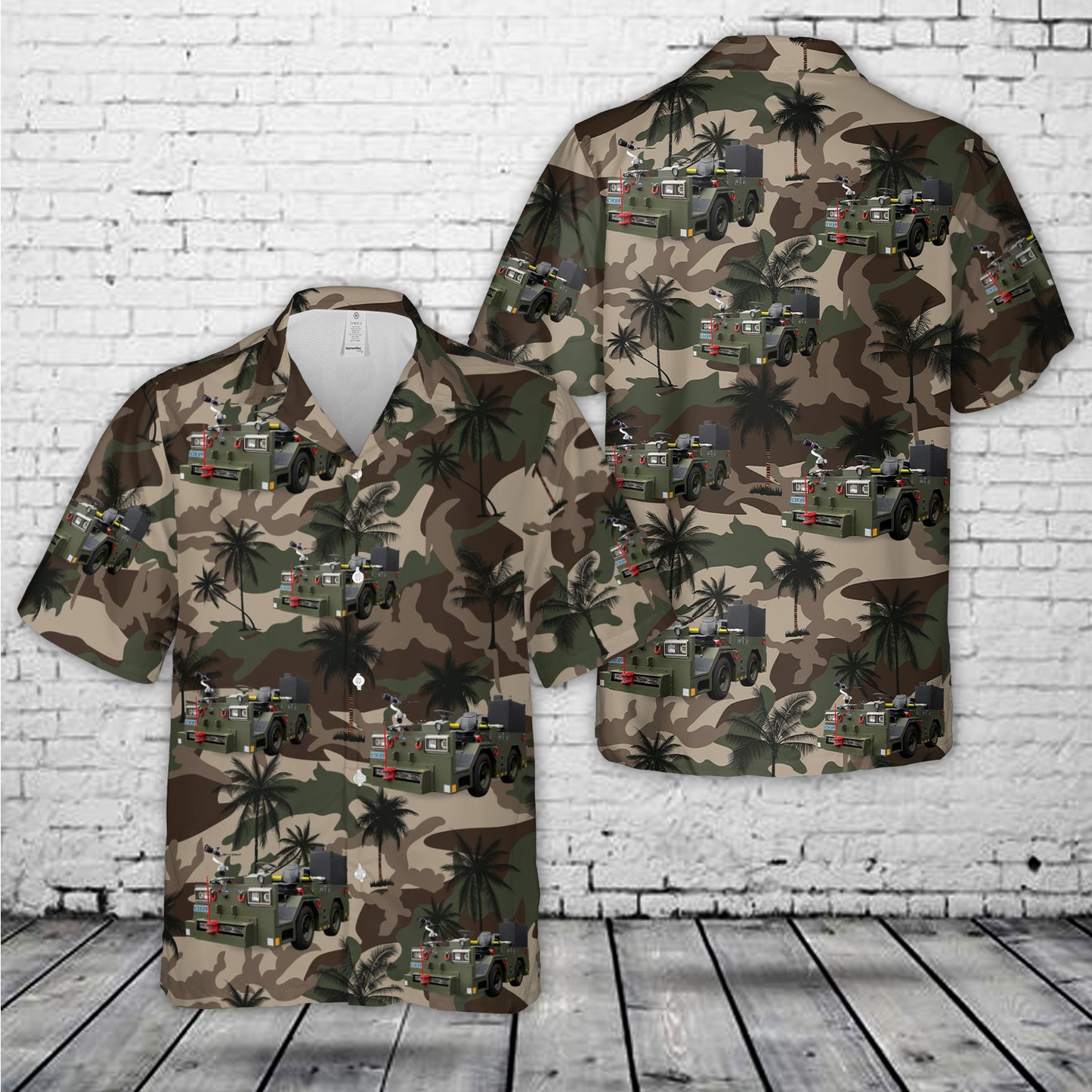 Royal Navy Deck Tractor Hawaiian Shirt