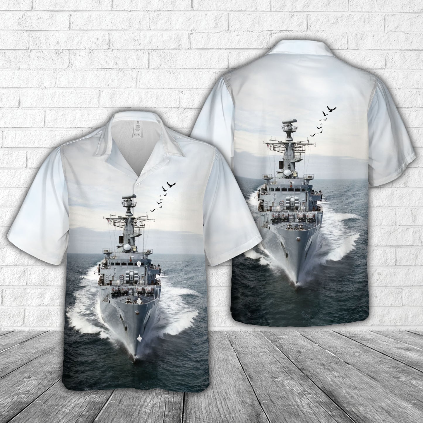 Royal Navy HMS Brazen (F91) Hawaiian Shirt