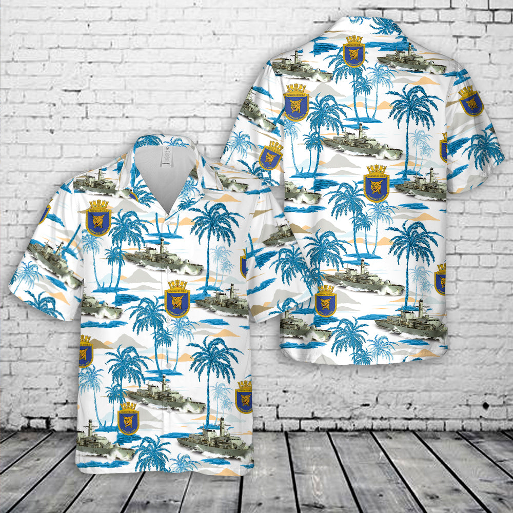 Royal Navy HMS Grafton (F80) Hawaiian Shirt